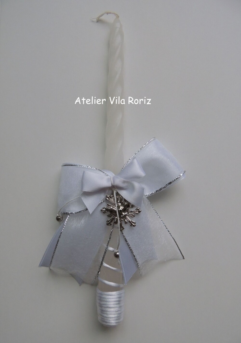 Vela Batizado Pingente Divino Espírito Santo
