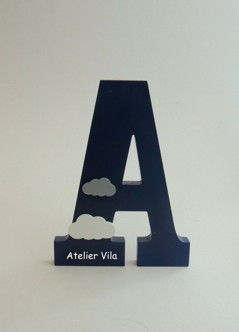 Kit Adornos: Nuvem Arcos e Letra Inicial 15 cm
