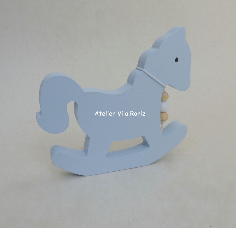 Adorno Madeira Cavalo de Balanço P