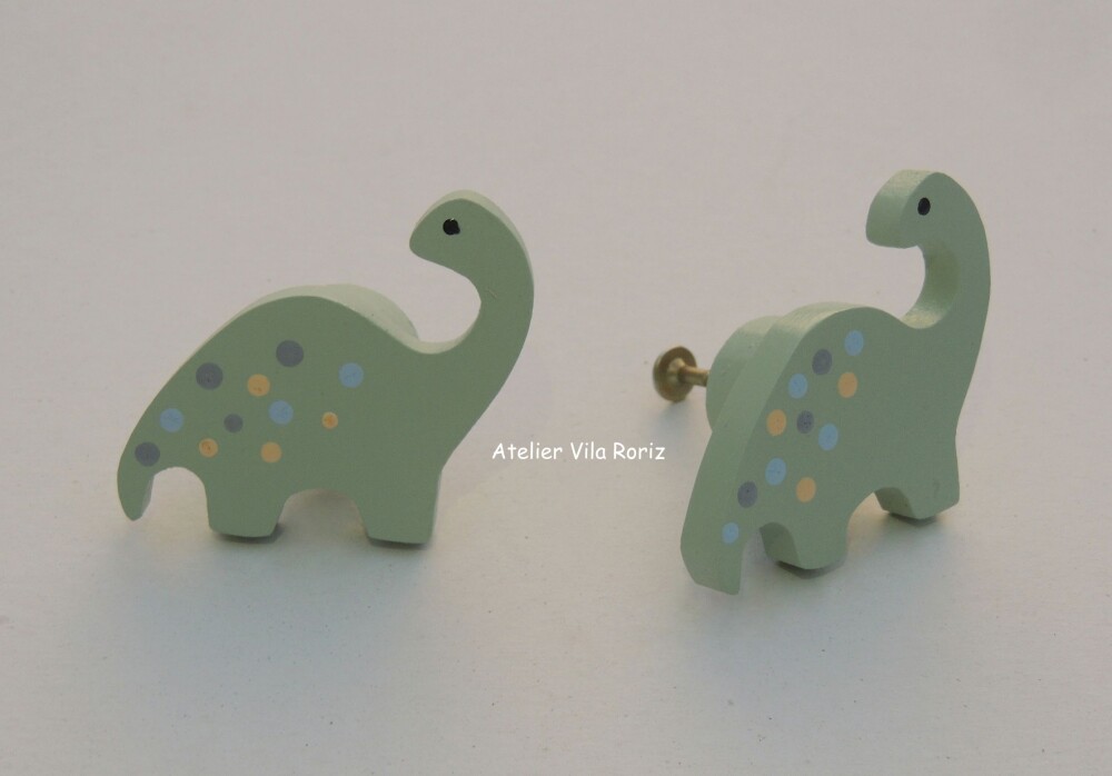 Puxadores de Gaveta Dinossauro Verde