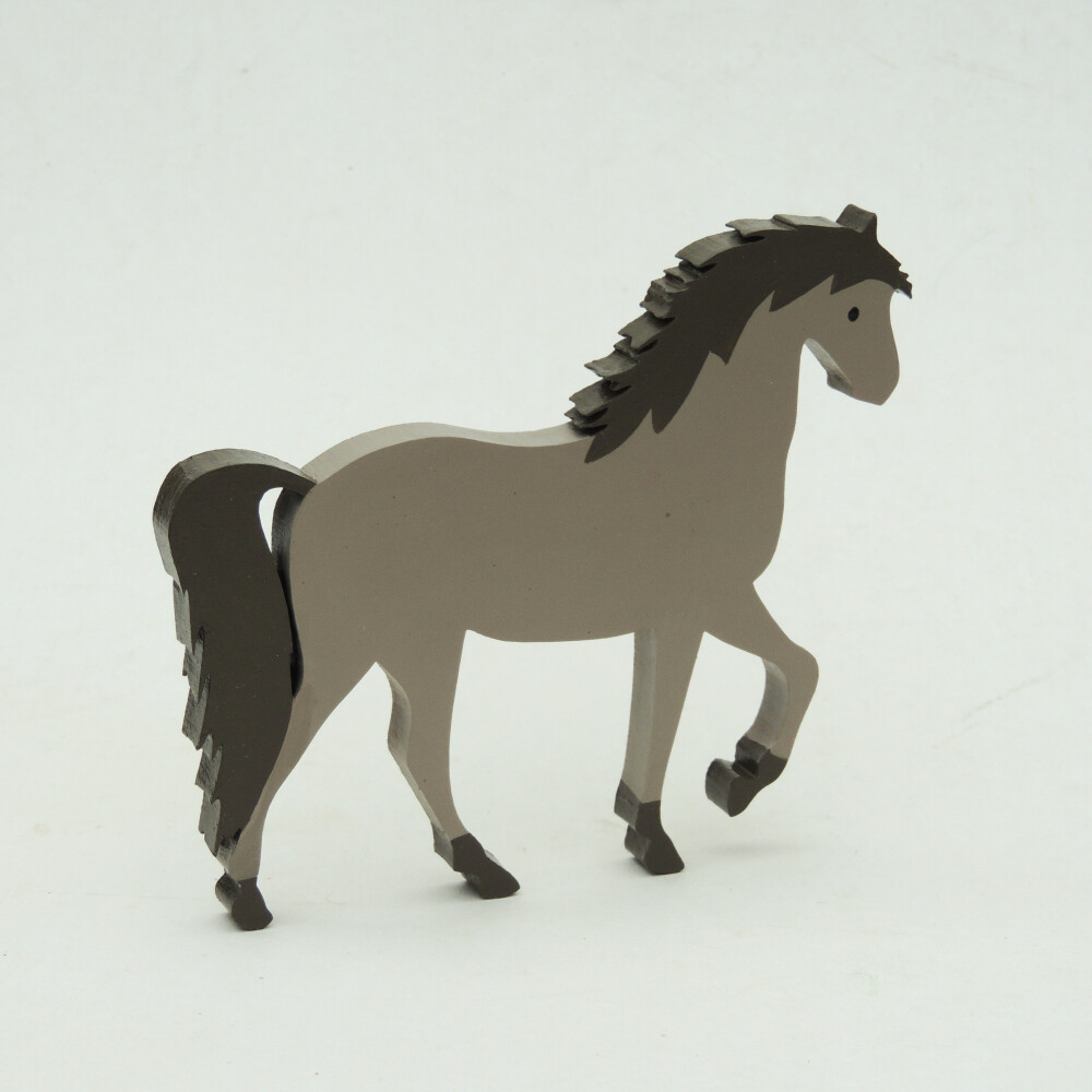 Adorno Cavalo em Madeira
