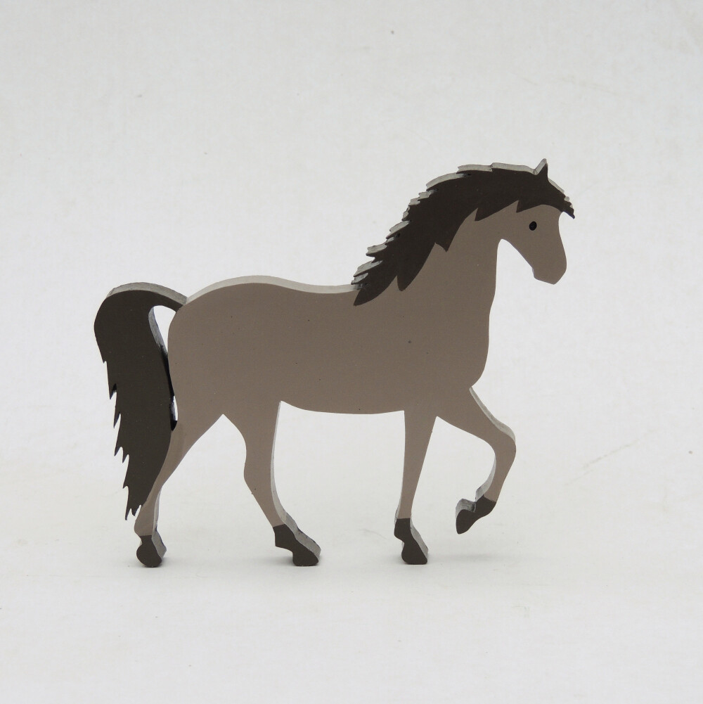 Adorno Cavalo em Madeira