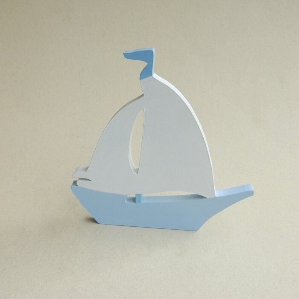 Kit Letra 20 cm e Adorno Barco