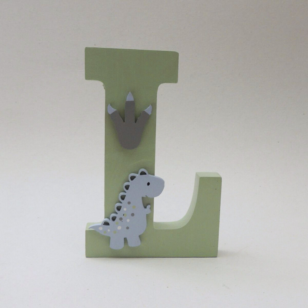 Kit Porta Maternidade Placa Dinossauro e Letra 15cm