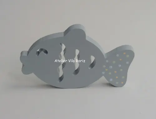 Adorno Madeira Peixe