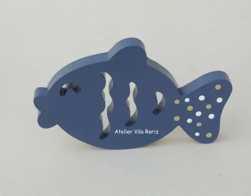 Adorno Madeira Peixe
