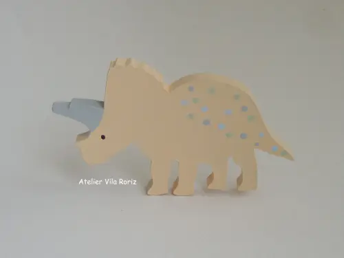 Adorno Madeira Dinossauro Modelo B