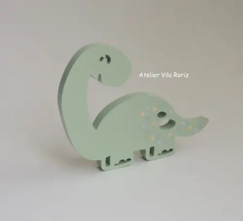Adorno Madeira Dinossauro Modelo C
