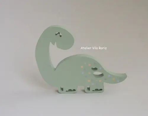 Adorno Madeira Dinossauro Modelo C