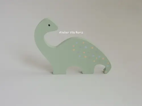 Adorno Madeira Dinossauro Modelo E