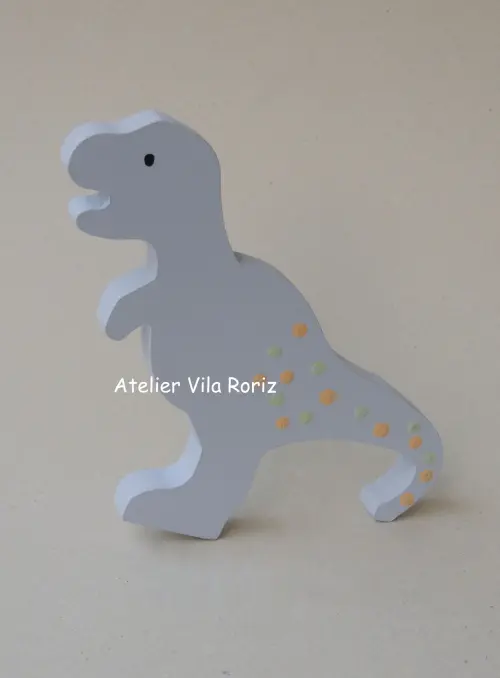 Adorno Madeira Dinossauro Modelo H