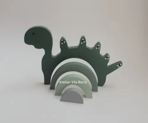 Kit Dino Arcos, Letra 15cm e Trio Cubos Dinossauros