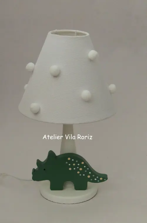 Abajur Madeira Dinossauro Modelo D