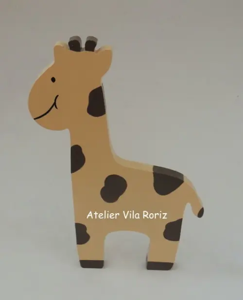 Adorno Madeira Girafa P