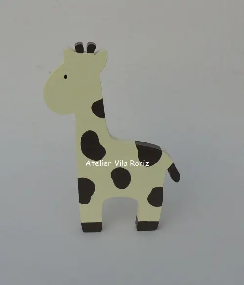 Adorno Madeira Girafa M