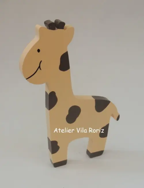 Adorno Madeira Girafa M