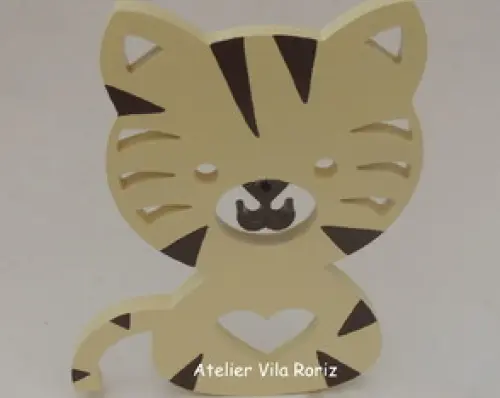 Adorno Madeira Tigre P