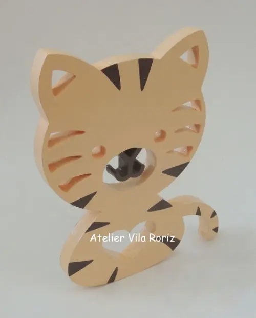 Adorno Madeira Tigre M