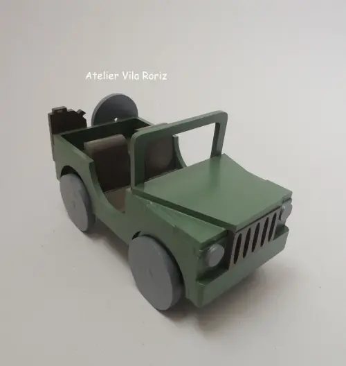 Adorno Jeep 3d Verde Musgo