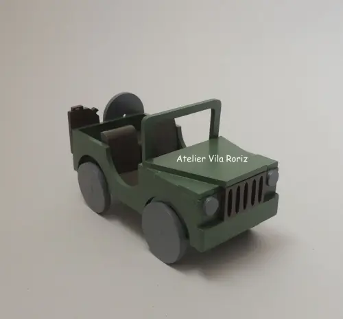 Adorno Jeep 3d Verde Musgo