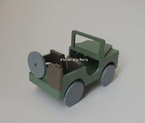Adorno Jeep 3d Verde Musgo