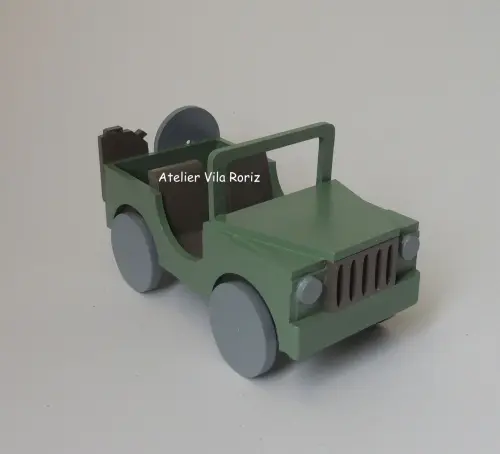 Adorno Jeep 3d Verde Musgo