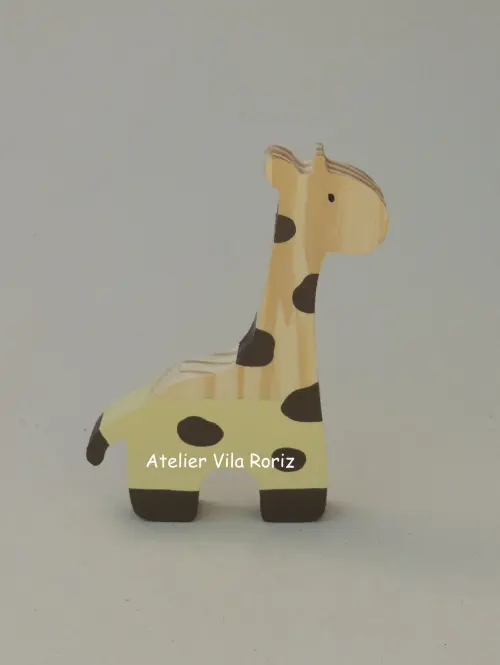 Kit 04 Adornos Animais Safári em Pinus P!