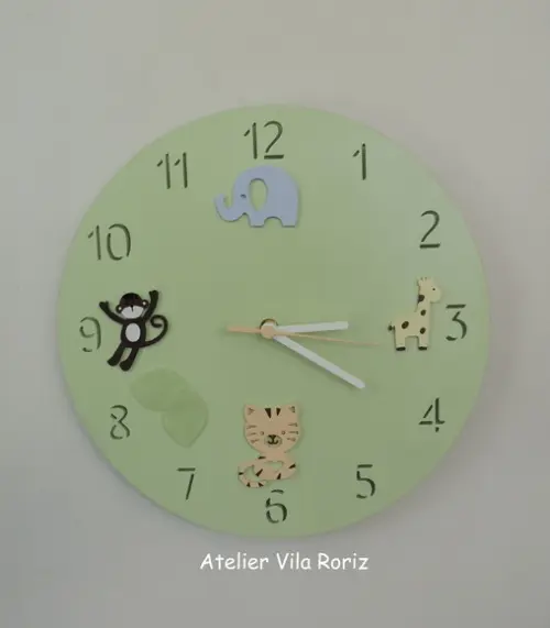 Relógio de Parede Safári Verde