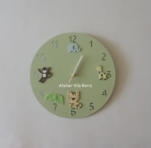Relógio de Parede Safári Verde