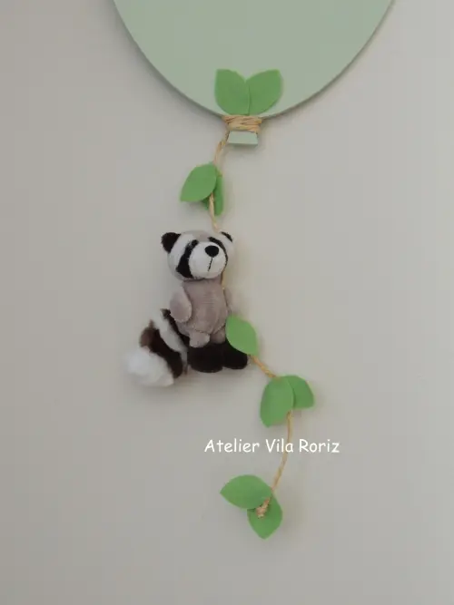 Porta Maternidade Balão Verde Safári Pelúcia