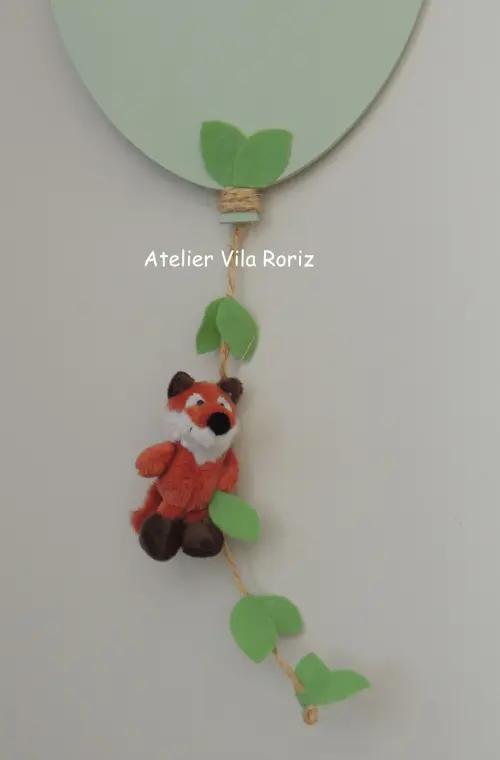 Porta Maternidade Balão Verde Safári Pelúcia