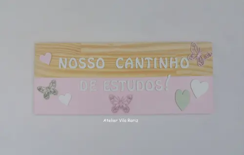 Placa Cantinho de Estudos