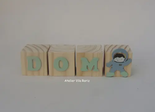 Nome em Cubos Astronauta (valor Unitário)