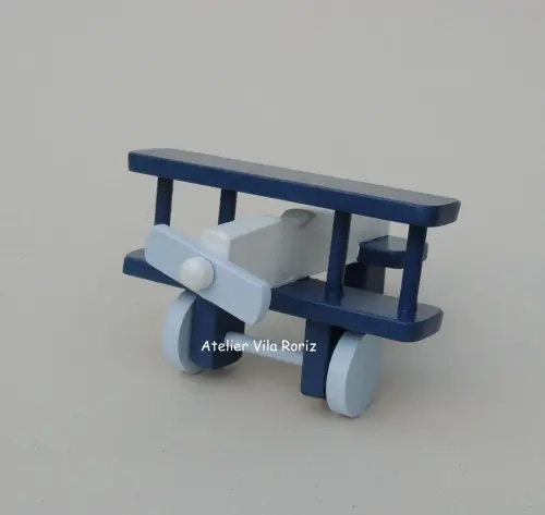 Adorno Avião 3d Marinho