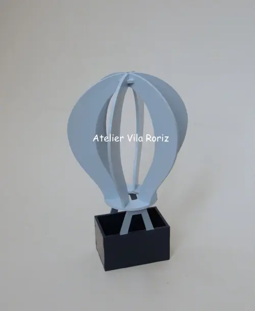 Kit Adornos: Letra Inicial 10 cm ,balão 3d e Nuvem Arcos A