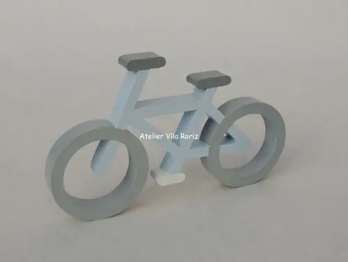 Adorno Madeira Bicicleta