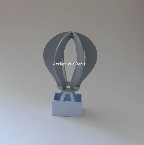 Adorno Madeira Balão 3d