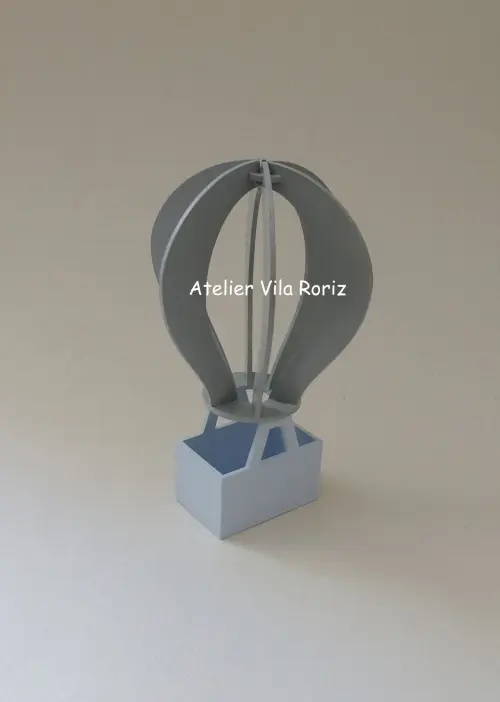 Adorno Madeira Balão 3d