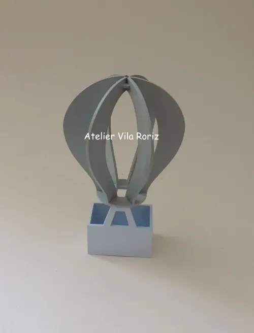 Adorno Madeira Balão 3d