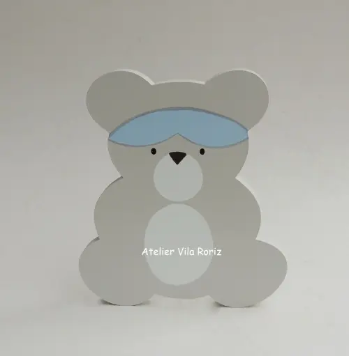 Adorno Madeira Urso Aviador