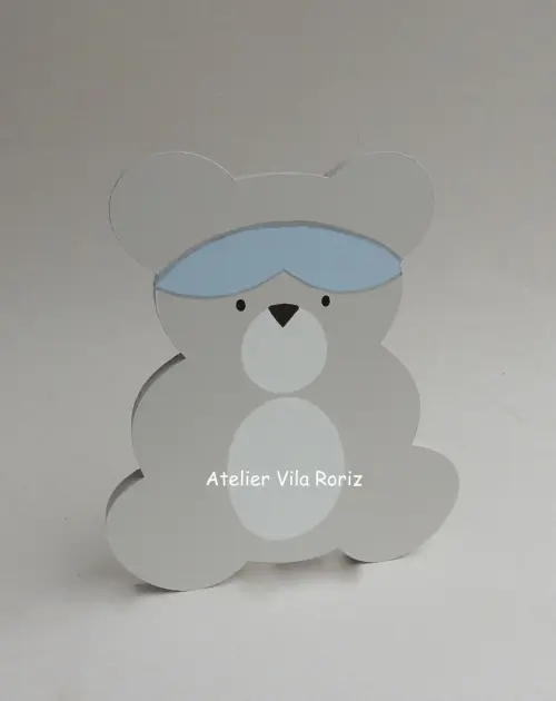 Adorno Madeira Urso Aviador