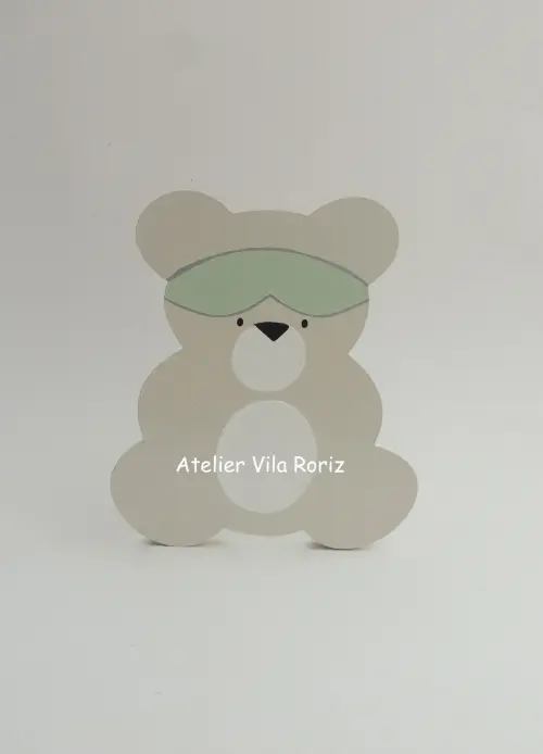 Adorno Madeira Urso Aviador