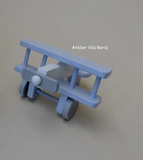 Kit Adornos: Avião 3d e Balão 3d azul e Cinza