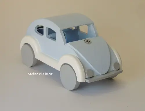 Adorno Fusca 3d  Azul, Cinza e Branco!