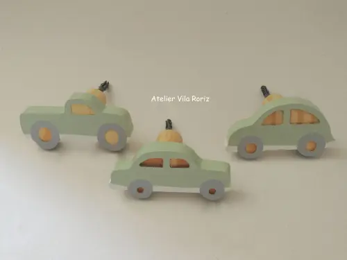kit 3 Ganchos Cabideiros Transportes Verde