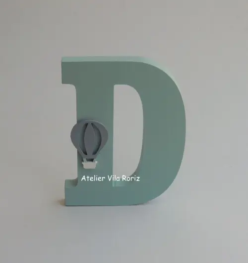 Kit Adornos: Balão e Trio de Cubos Pinus Verde