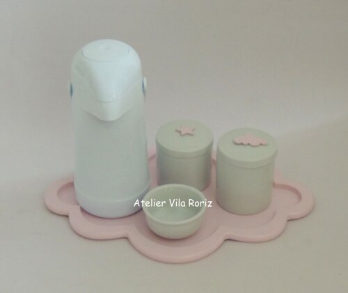 Kit Higiene Bandeja Nuvem 5 Peças