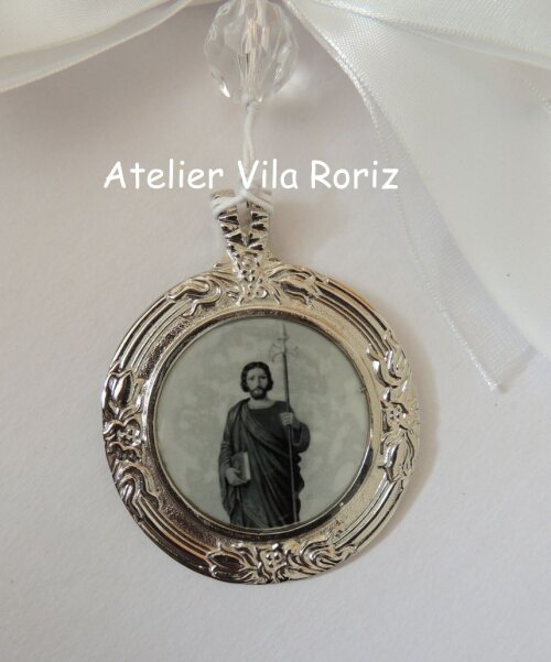 Medalhão de Berço Redondo São Judas Tadeu
