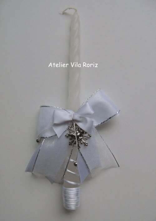 Vela Batizado Pingente Divino Espírito Santo