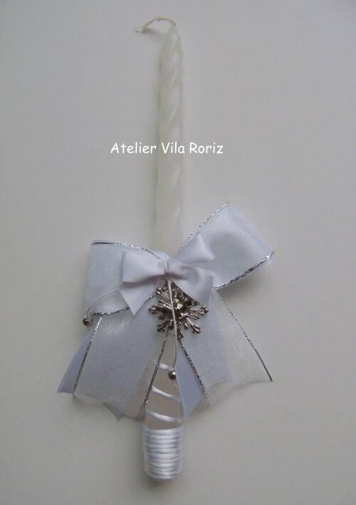 Vela Batizado Pingente Divino Espírito Santo